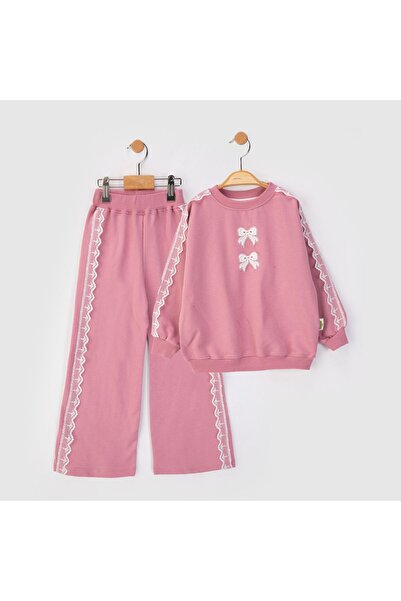 Lmn 2-Strand Seasonal Girls' Set with Lace Bow Detail