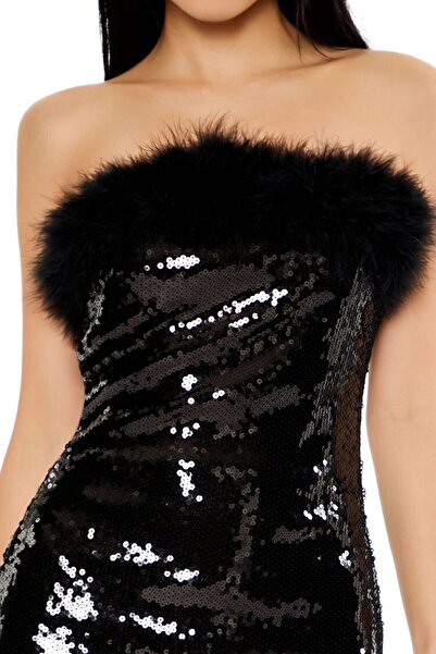 Forever 21 Payetli Mini Elbise