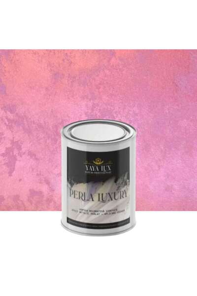 YaYa Color Vopsea decorativa de Lux, Perla Luxury cu Fulgi Perlati, Orhideea, 1 Litru