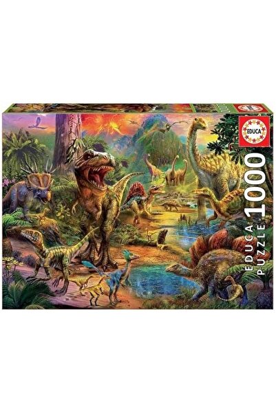 EDUCA 1000-Piece Jigsaw Puzzle (Dinosaurs), Unisex, 12 Years+