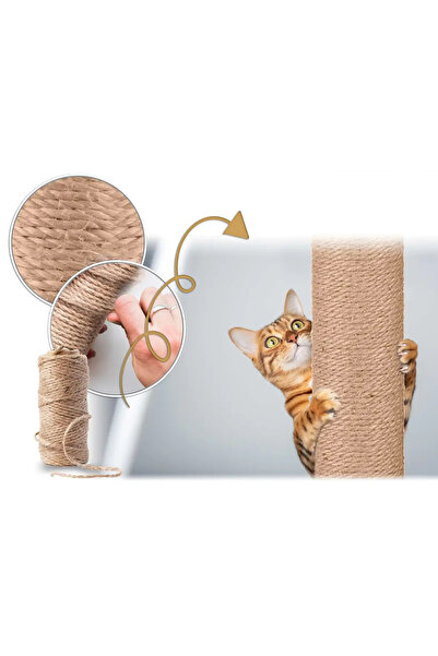 zola Cat play set, 6 levels, ladder, house, scratching post, 65 x 68 x 124 cm, gray