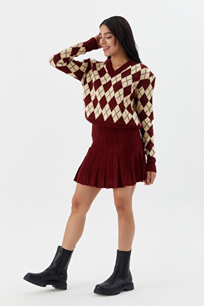 Shopping Shop Knitwear Skirt Suit Yellow