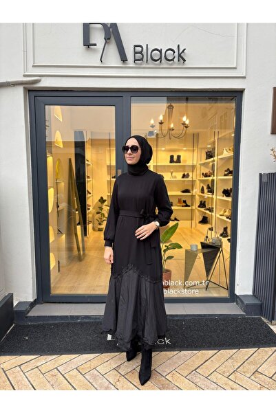 MissWhence 38826 Parachute Detail Women's Dress Black