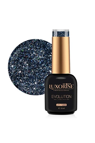 LUXORISE Evolution Semi-Permanent Nail Polish, Moonlight Mirage - Lunar Abyss 10ml