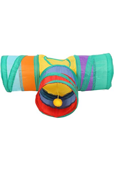 zola Interactive tunnel for small animals, polyester, 80x55 cm, multicolor