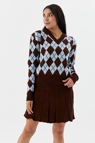 Shopping Shop Blue knit skirt set