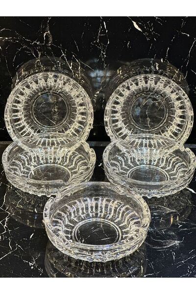 pırıltı home 6 قطع من سجادات الرماد الزجاجية المستديرة