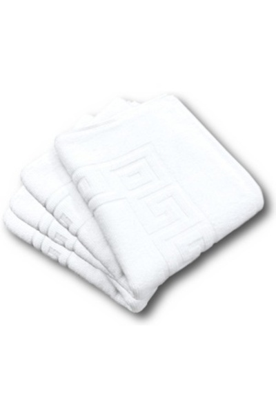 Artenova Set of 4 Bath Towels, residential, hotel, catering, Greek pattern, premium cotton, 70x140 cm