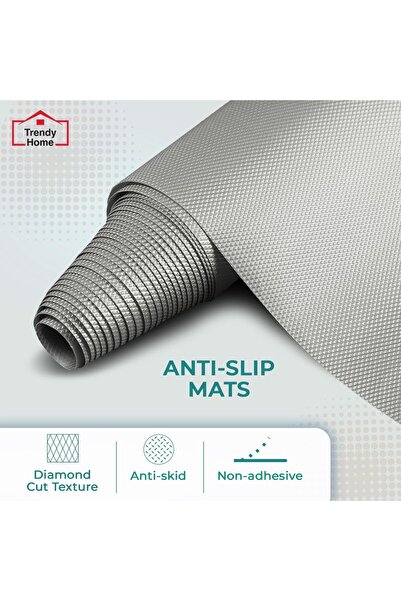 Generic Senego Non-Slip EVA Liner for Kitchens, Cabinets & Drawers, Gray, 45cm x 5m