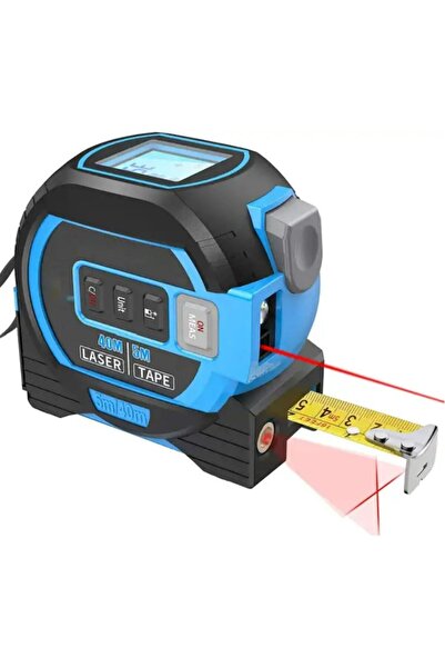 OEM Laser Tape Measure, Smart, Digital Display, 40m Range, 5m Metal Tape, LCD, Blue/Black