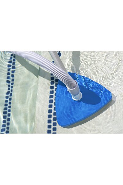 Poolmaster Vinyl Triangle Pool Vacuum Head Model 18510, Essential, Medium Blue