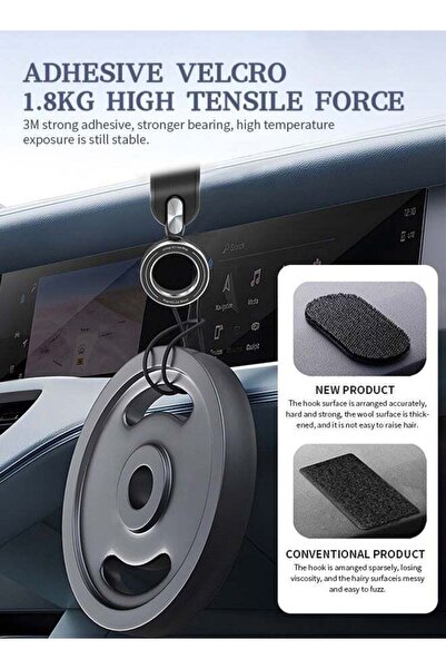 Generic Powerful Magnetic Car Phone Mount with 360° Rotation, Traceless 3M Velcro