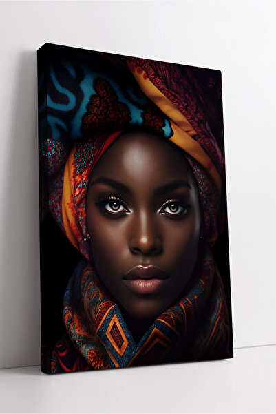 KOSS Dijital Portret de femeie africană, opera de artă culturală, pictură pe ...