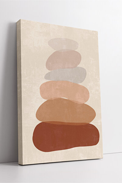 KOSS Dijital Pictură pe pânză cu compoziție abstractă de echilibru de piatră ...