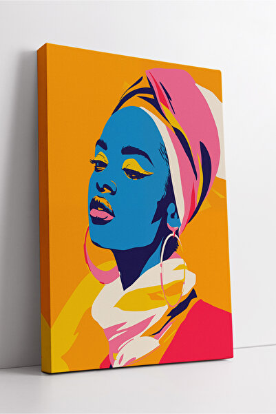 KOSS Dijital Πολύχρωμο γυναικείο πορτρέτο σε στυλ ποπ ηλιθιασμού, μοντέρνα αφ...