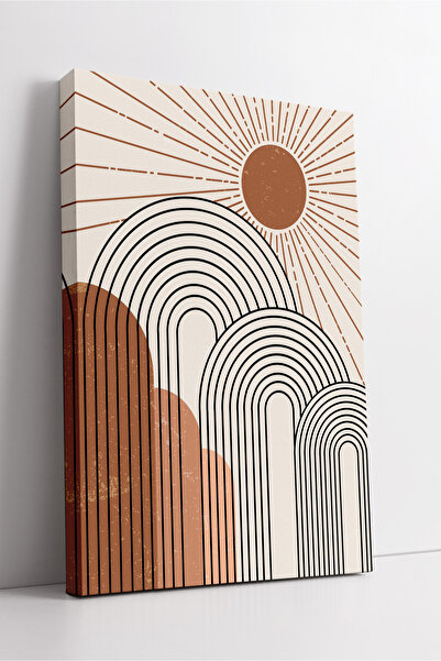 KOSS Dijital Tablou decorativ din pânză în stil modern minimalist cu model Bo...