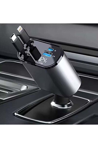 OPERIE شاحن سيارة Oberi فائق السرعة 120 واط 12/24 فولت مع كابلات قابلة للسحب ...