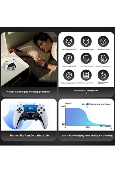 UNIVERSAL UNIBUNNY PlayStation 5 Controller Charger with LED