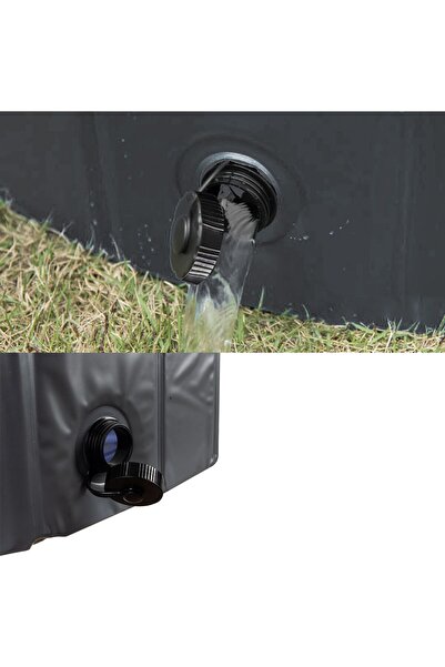 zola Collapsible pet pool,solid side walls, 100x30 cm, grey