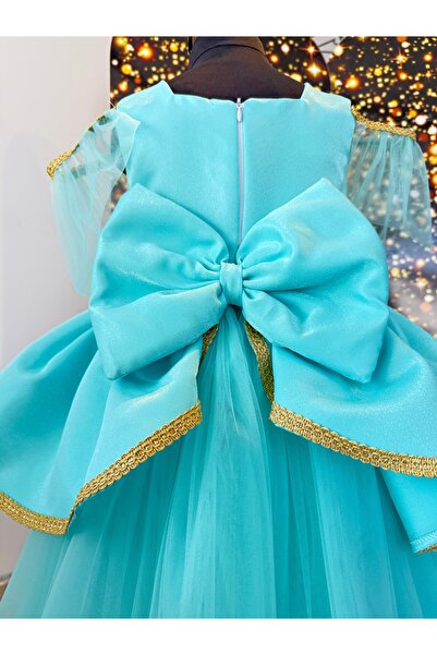 İkrabutikbursa Girls' Jasmine Princess Dress, Princess Costume, Party Dress