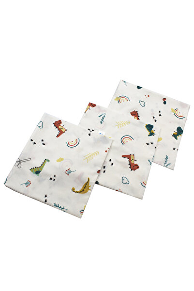 BalticBebe Scutece, BalticKids, Refolosibil, Finet, 3 buc/set, 80x80 cm, Dino