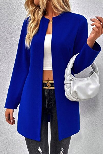 Mossta Μακρυμάνικο μπουφάν με ανοιχτό κόψιμο - μπλε κοβαλτίου