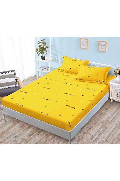 Casa de Vis Fitted sheet with elastic + 2 pillowcases, 160/200, Online, JE-01