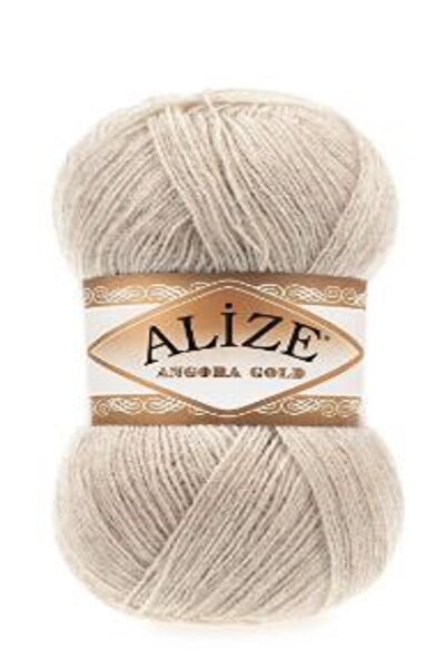 Alize Angora Gold Beige 5 Pieces Collar : 152