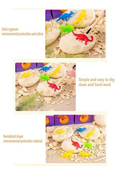 UNIVERSAL UNIBUNNY Dinosaur Egg Toys Dig Kit for Kids - STEM Excavation Fossil Digging