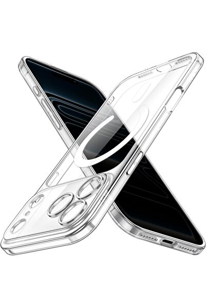 teknosepetim iphone 17 pro max Uyumlu magsafe Kamera Korumalı Sararmayan Sert...