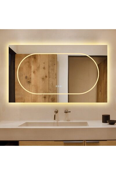 Smack Oglindă LED cu funcție tactilă și de dezaburire, 3 tipuri de lumină – 1...