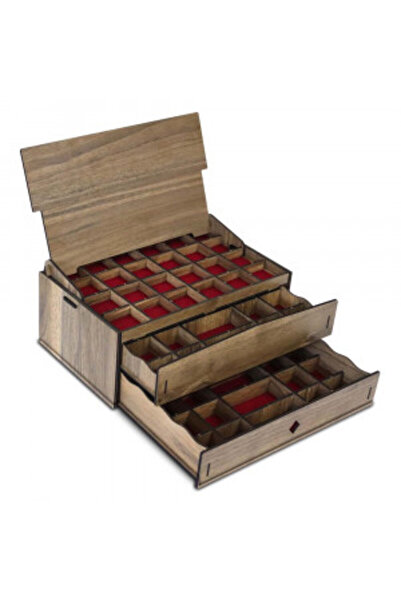 Artenova Multifunctional jewelry organizer Luna, MDF, walnut