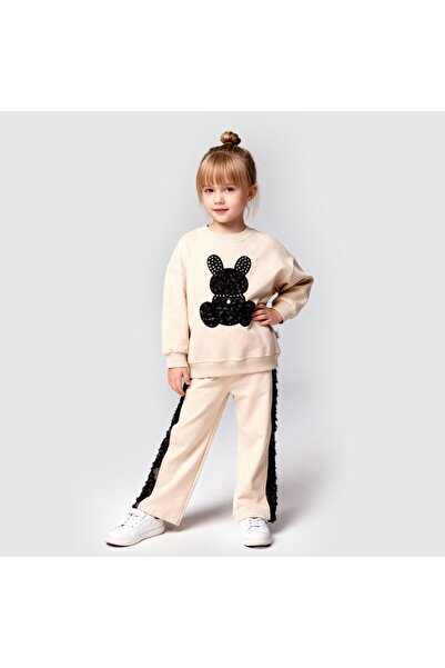 Lmn Pearl Tulle Rabbit Detail 2-Piece Seasonal Girl's Set
