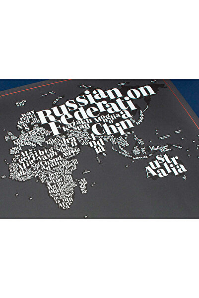 LUCKIES Typogeography Scratch Map