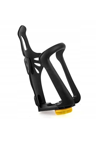 zola Adjustable bicycle bottle holder, durable plastic, black, 7.3x10x16.3 cm