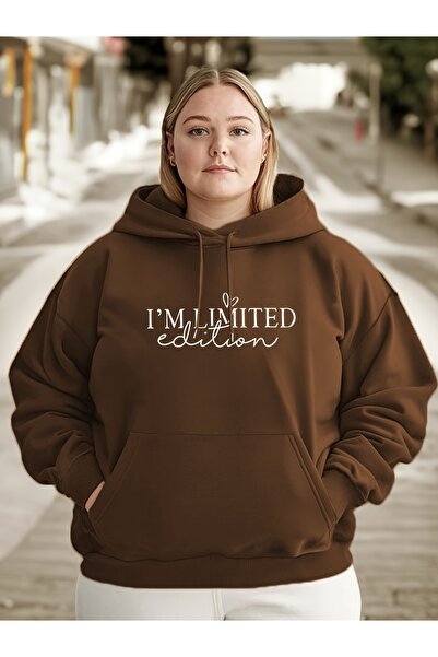 Jakinta Outdoors Unisex Kapüşonlu Baskılı Kanguru Cepli Şardonlu Sweatshirt