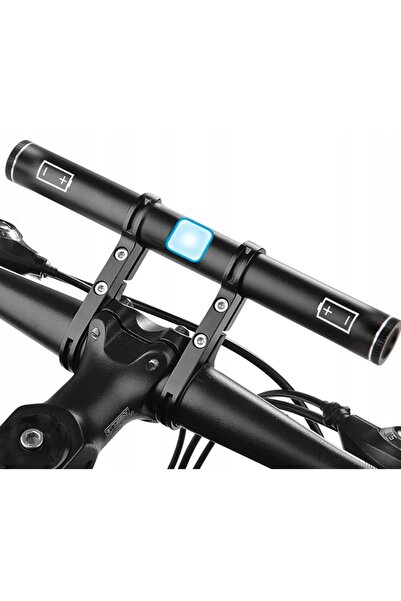 zola Handlebar extension with 5V powerbank, 2000mAh battery, USB charging, 20.5x2 cm, black