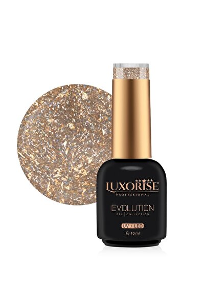 LUXORISE Semi-permanent nail polish Evolution, Moonlight Mirage - Golden Eclipse 10ml