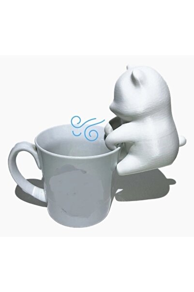 NEO Electric Liquid Cooler, Bear-shaped Mini Robot, White