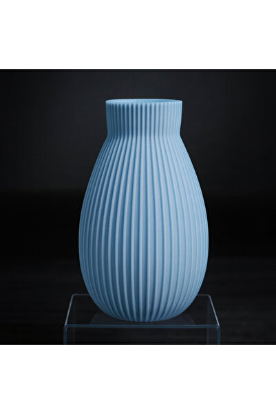 Homentum Piano | Vază decorativă cu striații verticale și finisaj mat