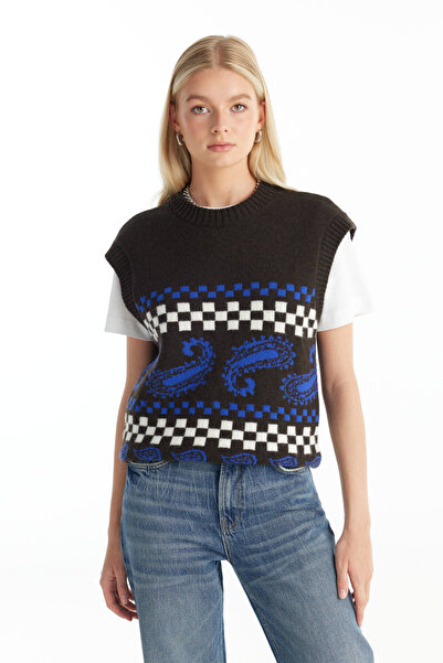 Ted Baker ACI KAHVERENGİ JAKARLI SÜVETER