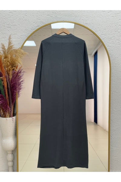 MİHRA STORE Φόρεμα με μανίκια Candella Reglan-AS4102 Ανθρακί