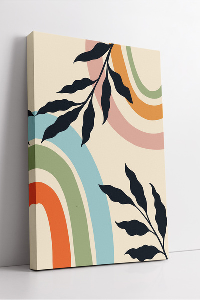 KOSS Dijital Pictură decorativă de perete în stil abstract boho modern cu mod...