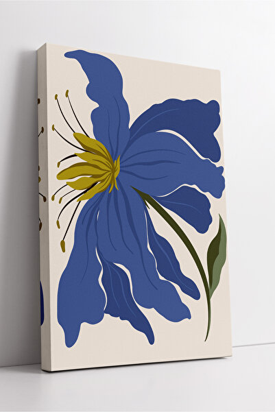 KOSS Dijital Μοντέρνος διακοσμητικός πίνακας σε καμβά με αφηρημένο σχέδιο μπλ...