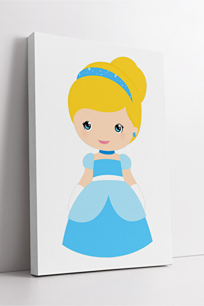 KOSS Dijital Pictură pe pânză cu prințesă în rochie albastră Decor pentru cam...