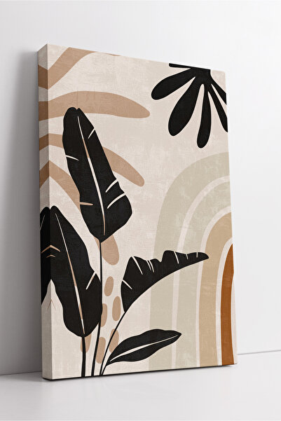 KOSS Dijital Πίνακας σε καμβά με αφηρημένη ζωγραφική φυτών και ουράνιου τόξου...