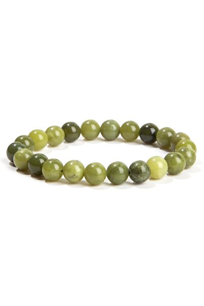 LAXMİ 8mm Canadian Jade Bracelet, for protection and harmonization of relationships