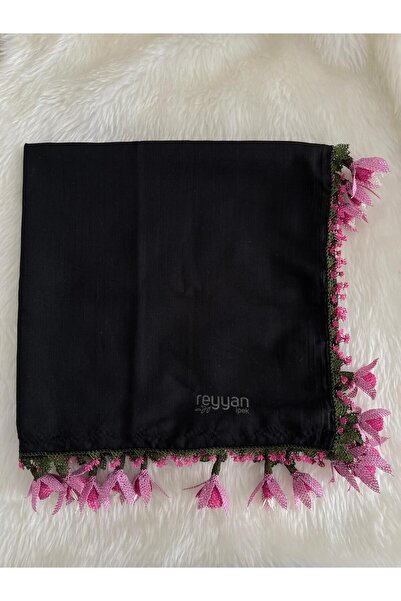 Beykan handmade Needlepoint Embroidery with Earrings, Tulle Scarf/Scarf/Yemeni/Summer