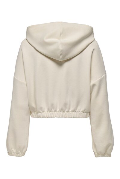 ONLY Onlscarlett Life Ls Zip Hood Swt Noos Women's Gray Sweatshirt - 15346449