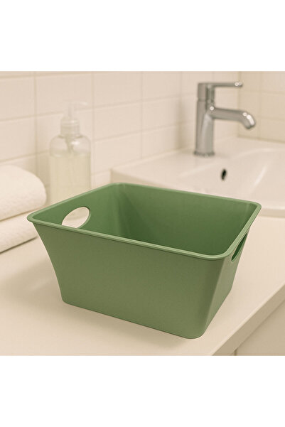 SİHİRLİ AYAKLAR Colorful Plastic Storage Container Organizer Hobby Box Kitchen Bathroom Organizer 2 Lt 21X15 cm